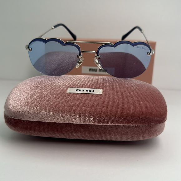 💯- New Authentic MIU MIU MU56U irregular-frame sunglasses - Picture 4 of 12